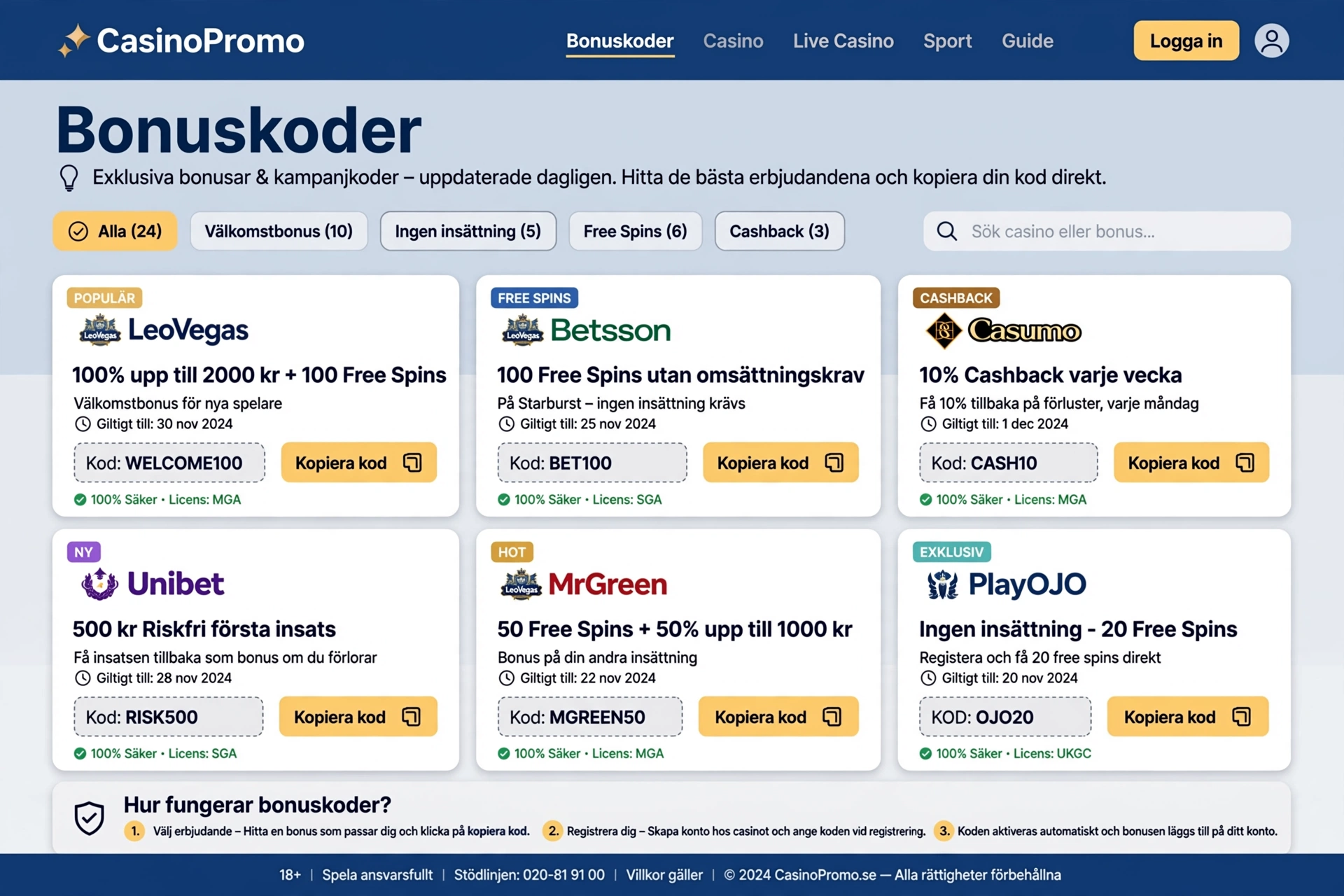 Bonuskoder — komplett guide til å finne, verifisere og bruke dem smart